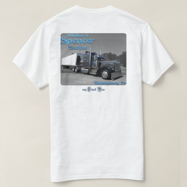 W.A. Spencer Trucking #1 (Logofront) T-Shirt (Design Rückseite)