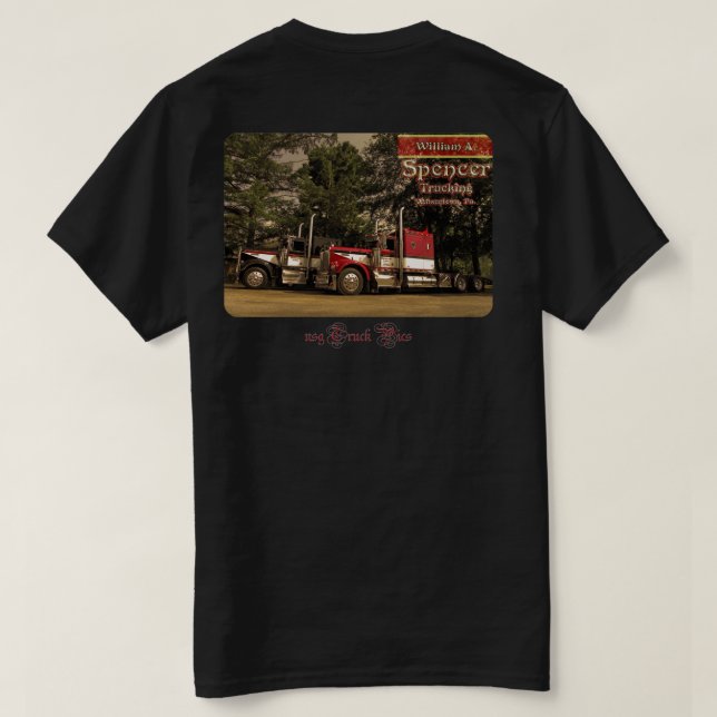 W.A. Spencer Trucking #2 (Logofront) T-Shirt (Design Rückseite)