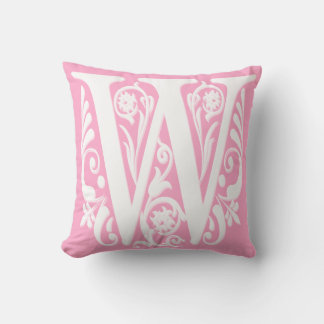 W Anfangsbuchstabe Monogramm - Kissen