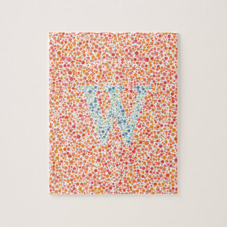 "W" Augentest Jigsaw Puzzle