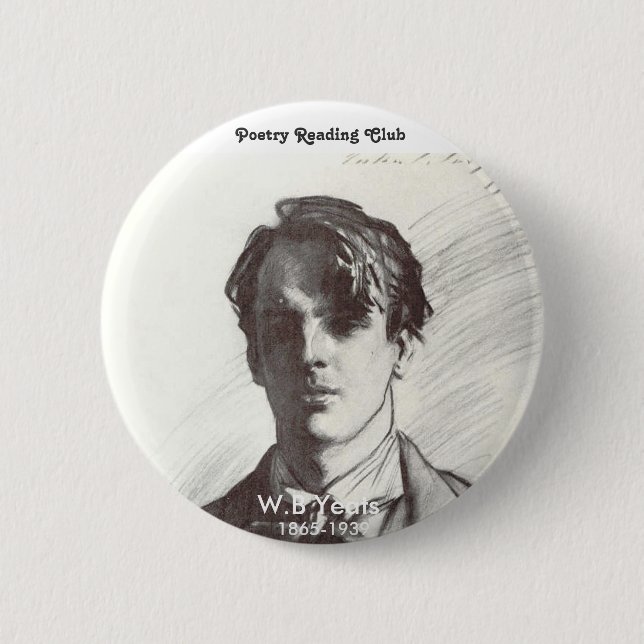 W.B. Yeats Button (Vorderseite)