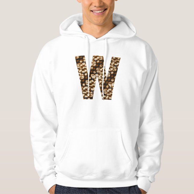 W - Batik Muster Hoodie (Vorderseite)