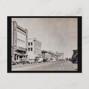 W. Center, Anaheim, Kalifornien 1940er Jahre Vinta Postkarte