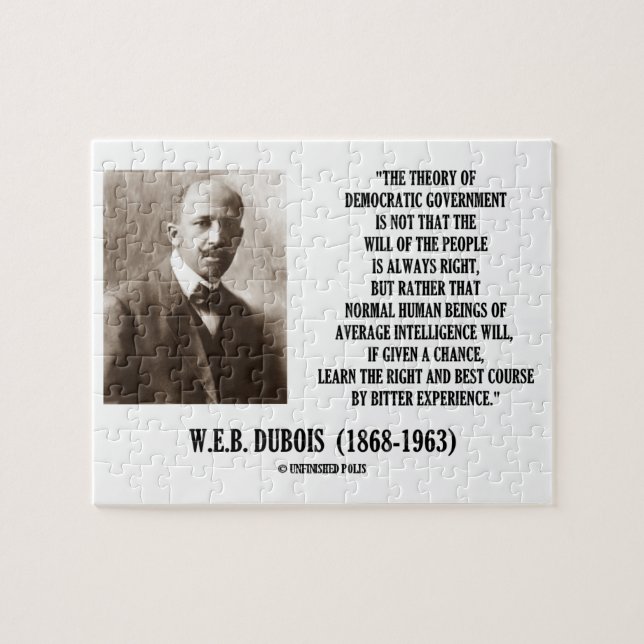W.E.B. Dubois Theorie der demokratischen Regierung Puzzle (Horizontal)