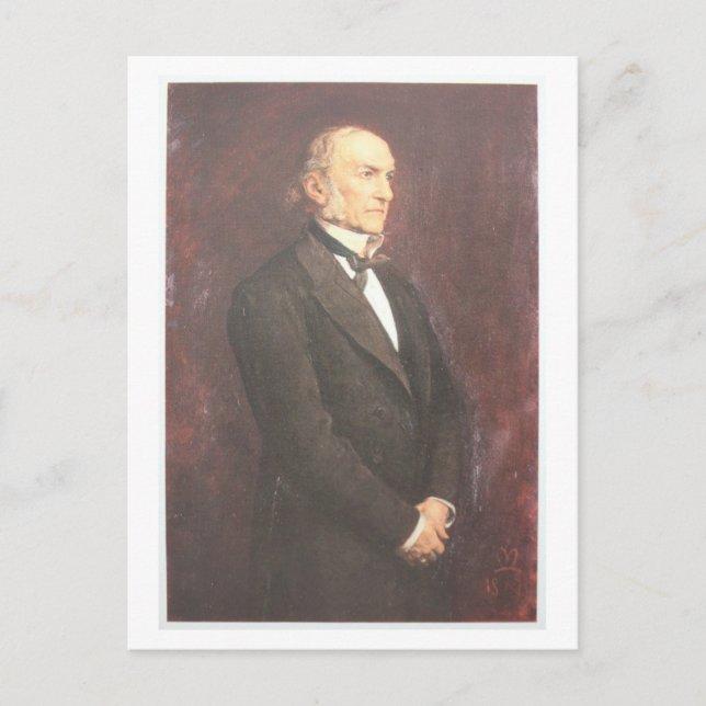 W.E. Gladstone von Millais Postkarte (Vorderseite)