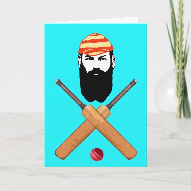 W G Grace Cricket Feiertagskarte (Vorderseite)