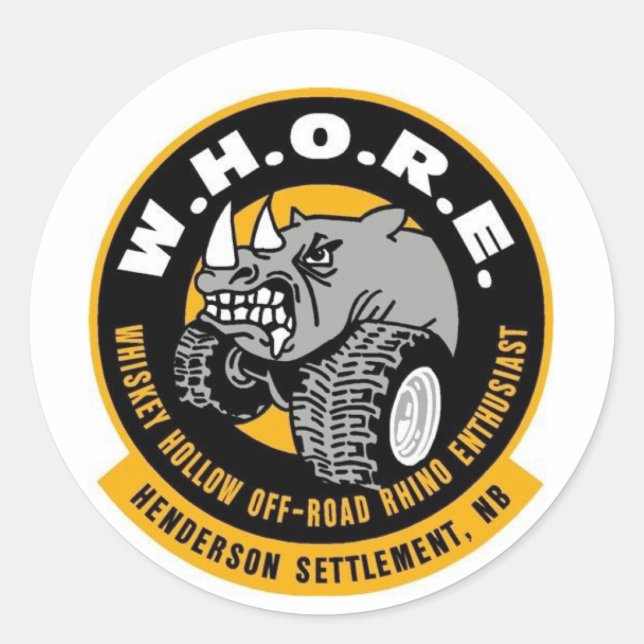 W.H.O.R.E. STICKER (Vorderseite)