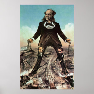 W.H. Vanderbilt als "Koloss der Straßen" Poster