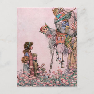 W Heath Robinson Illustration Bill the Minder Postkarte