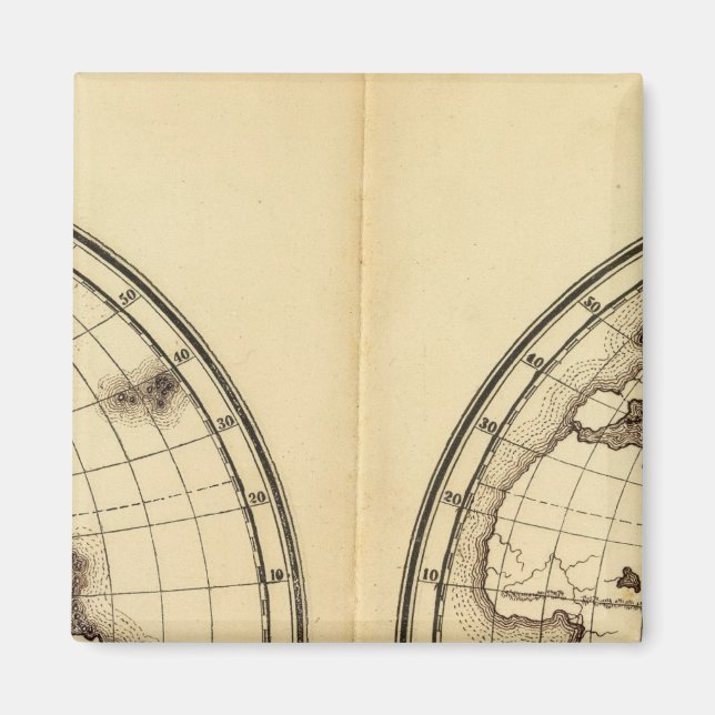 W Hemisphäre, E Hemisphäre 2 Magnet (Vorne)