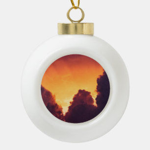 w im Wetter Keramik Kugel-Ornament