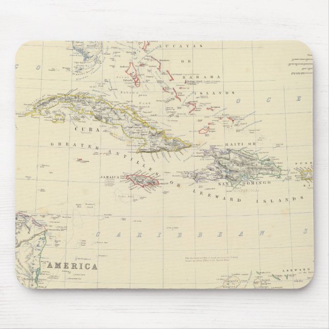 W Indien ist, Cent America Mousepad (Vorne)