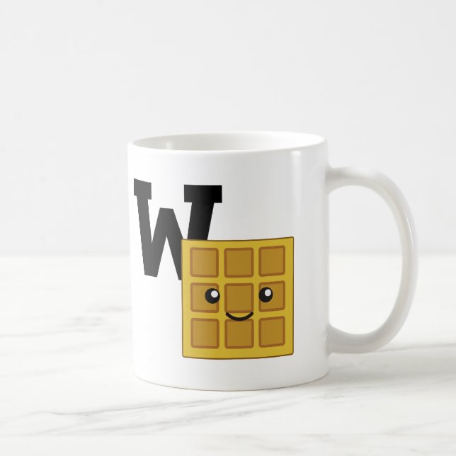 W ist für Waffle Tasse (Rechts)