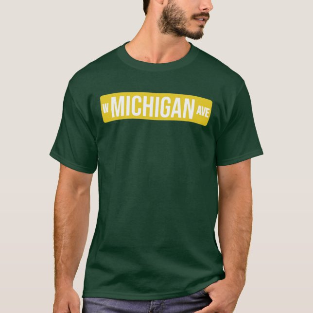 W MICHIGAN AVE WESTERN MICHIGAN T-Shirt (Vorderseite)