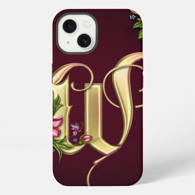 W Monogram iPad Air Hülle iPhone Hülle (Rückseite)