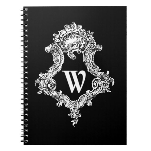 W Monogramm Notizblock (Vorderseite)