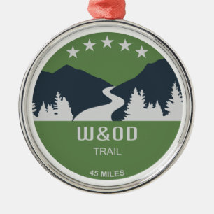 W&OD Trail Ornament Aus Metall