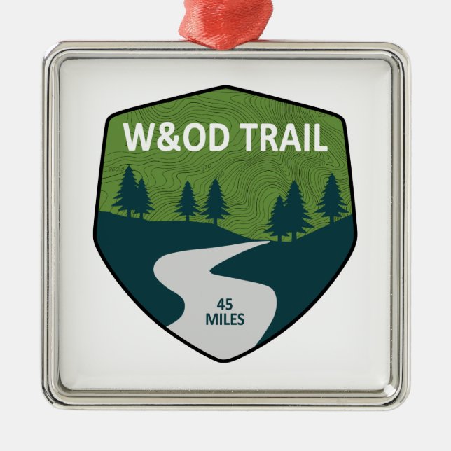 W&OD Trail Ornament Aus Metall (Vorne)