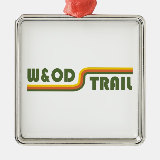 W&OD Trail Virginia Ornament Aus Metall (Vorne)