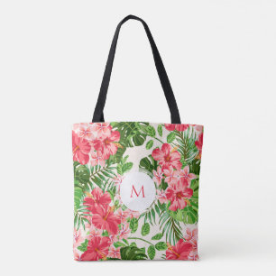 W Personalisierter Hibisken Blume Monogramm Totbeu