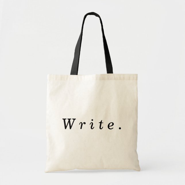"W r I t E.", die Tasche (Vorne)