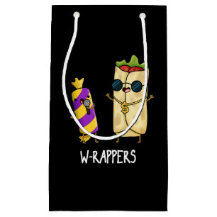 W-Rappers Funny Food Pun Dark BG Kleine Geschenktüte