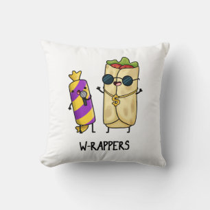 W-Rappers Funny Food Pun Kissen