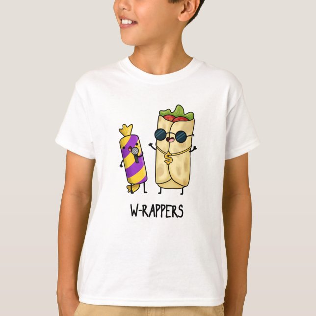 W-Rappers Funny Food Pun T-Shirt (Vorderseite)