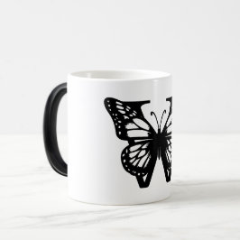W Schwarzer Butterfly Verwandlungstasse