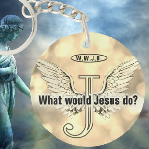 W.W.J.D Was würde Jesus tun? Schlüsselanhänger