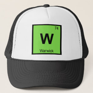 W - Warwick Rhode Island Chemie-Stadtsymbol Truckerkappe