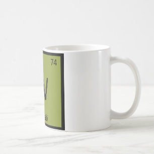 W - Wasabi Chemie Periodensystem Symbol Kaffeetasse