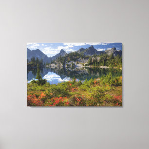WA, Alpine Lakes Wilderness, Gem Lake, mit 2 Leinwanddruck