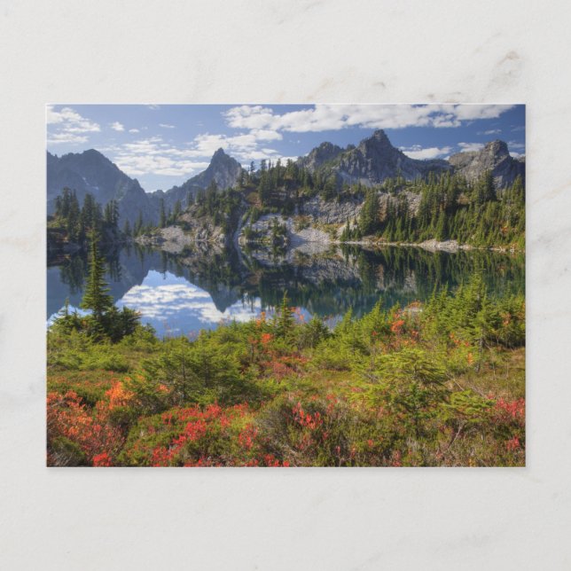 WA, Alpseen Wilderness, Gem Lake, mit Postkarte (Vorderseite)