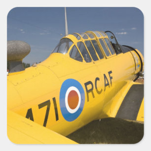 WA, Arlington, Arlington Fly-in, Zweiter Weltkrieg Quadratischer Aufkleber