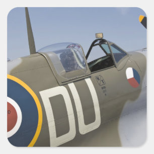 WA, Arlington, Arlington Fly-in, Zweiter Weltkrieg Quadratischer Aufkleber