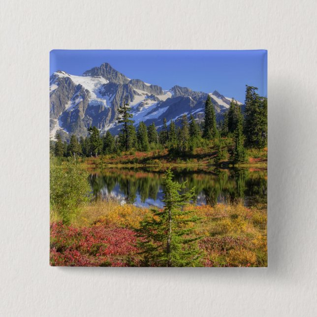 WA, Heather Meadows Freizeitgebiet, Berg 2 Button (Vorderseite)