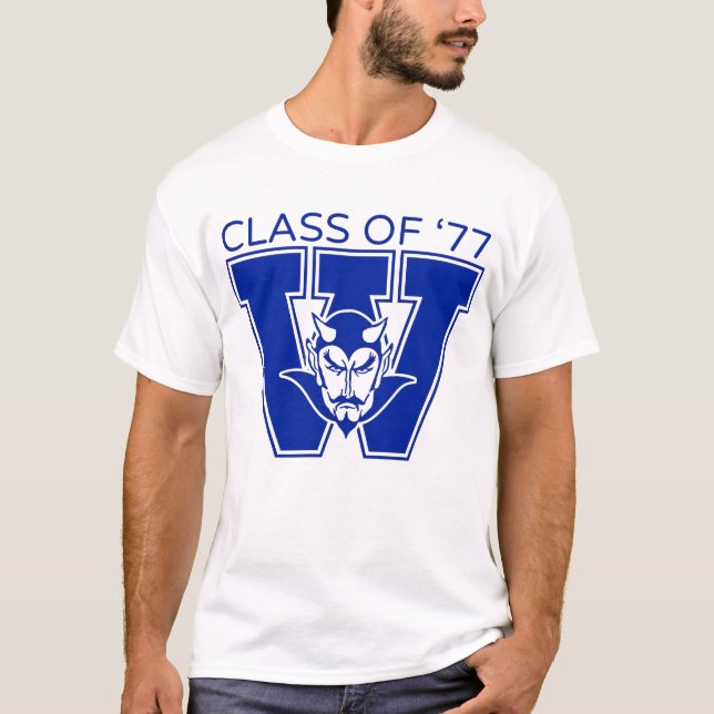 Wa-Hi Abschlussklasse 1977 Basic T-Shirt (Vorderseite)