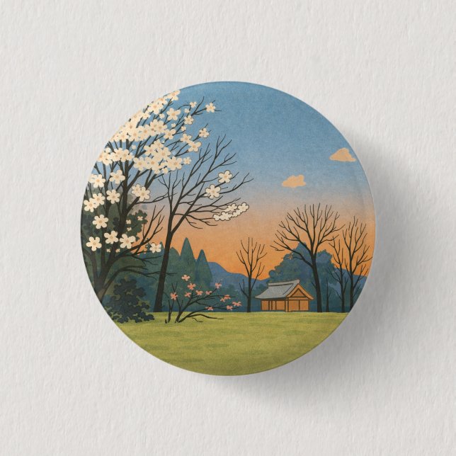 Wa – Japanese Landscapes – Quiet Countryside Button (Vorderseite)