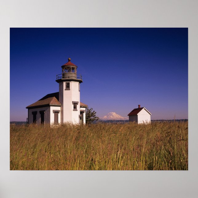 WA, Maury Island, Point Robinson Lighthouse, Poster (Vorne)