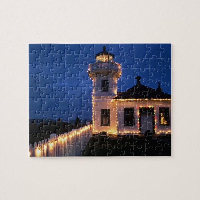 WA, Mukilteo, Mukilteo Lighthouse 2 Puzzle (Horizontal)