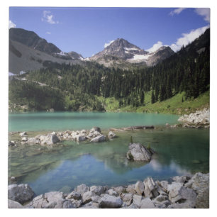 WA, Okanogan NF, Lewis Lake und Black Peak Fliese