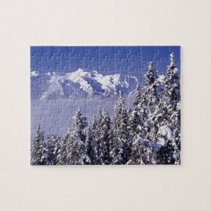 WA, Olympic NP, Olympic Mountain Range, Sicht Puzzle