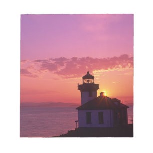 WA, San Juan Island, Lime Kiln Leuchtturm, 1919, 2 Notizblock
