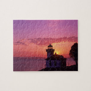 WA, San Juan Island, Lime Kiln Leuchtturm, 1919, 2 Puzzle