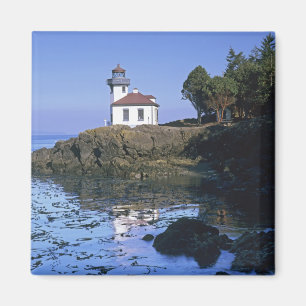 WA, San Juan Island, Lime Kiln Leuchtturm Magnet