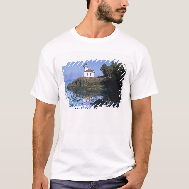 WA, San Juan Island, Limoner Leuchtturm von Kiln T-Shirt (Vorderseite)