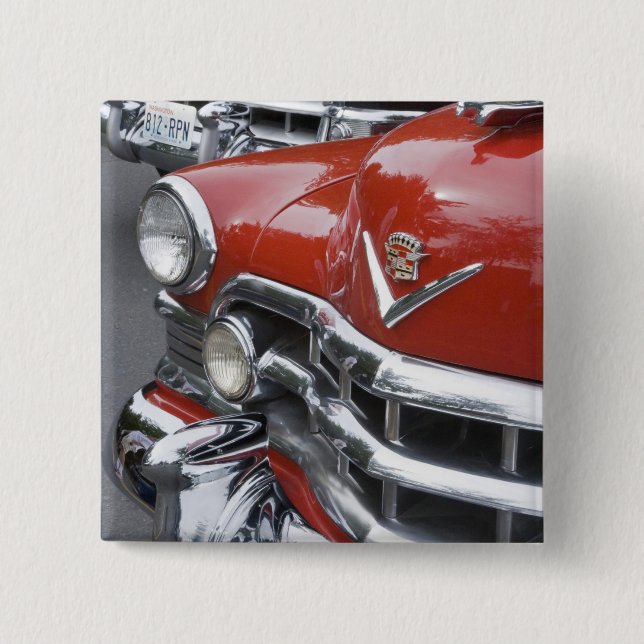 WA, Seattle, klassisches amerikanisches Automobil Button (Vorderseite)