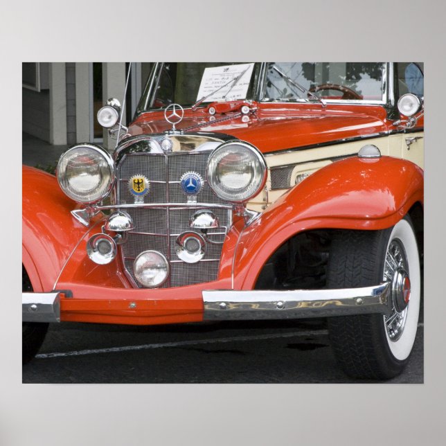 WA, Seattle, klassisches deutsches Auto. 2 Poster (Vorne)