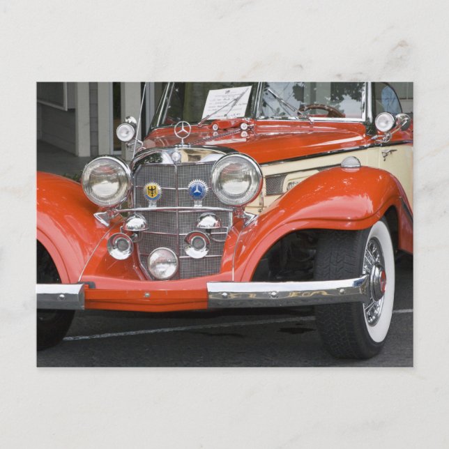 WA, Seattle, klassisches deutsches Auto. 2 Postkarte (Vorderseite)